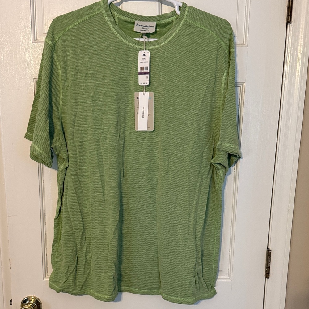Men’s Tommy Bahama Flip Sky Tee 2XL Big & Tall color Lime Grass Green